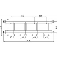 Колектор К52Н125(240) 105кВт з виходами вниз															